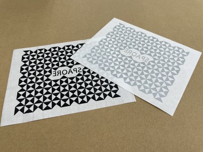 スパオール製品の一例 転写シート