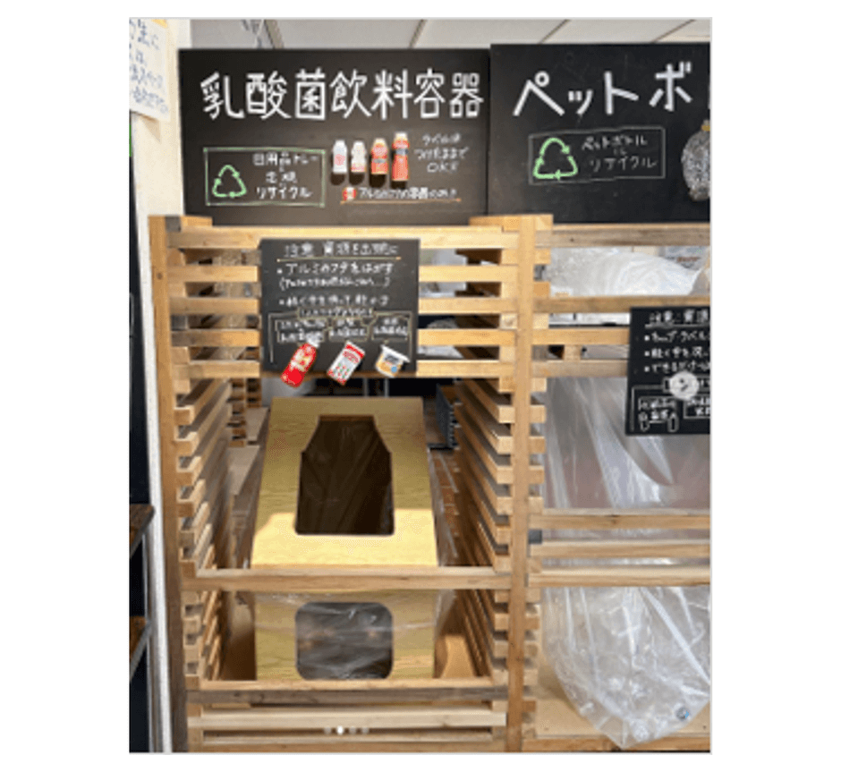 神戸市内の資源回収ステーション