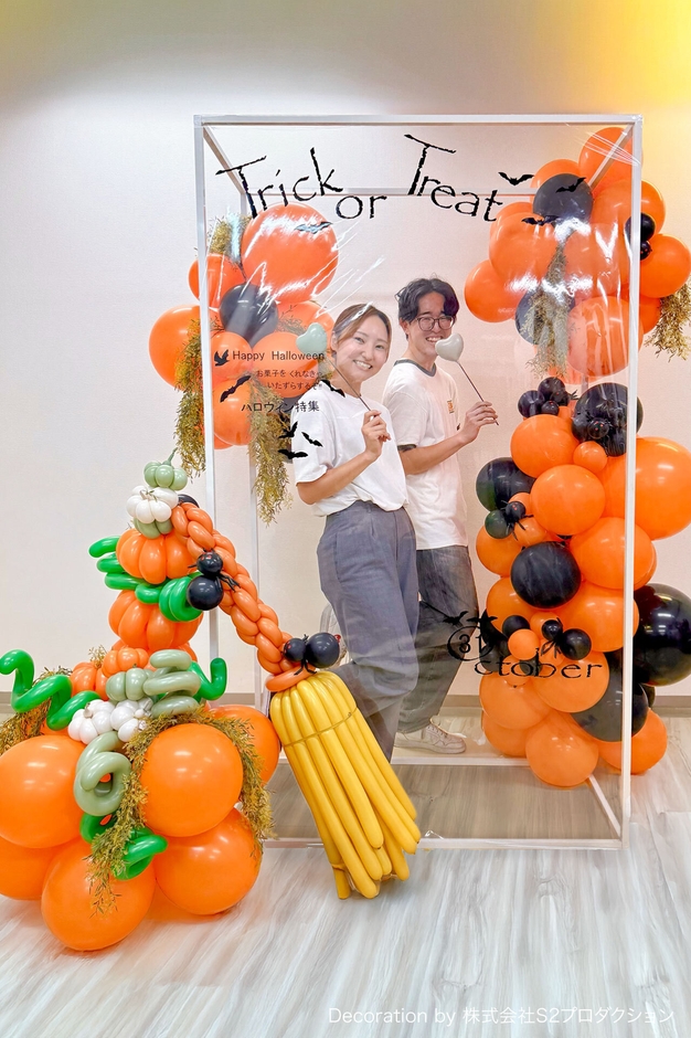 ハロウィンのフォトスポット