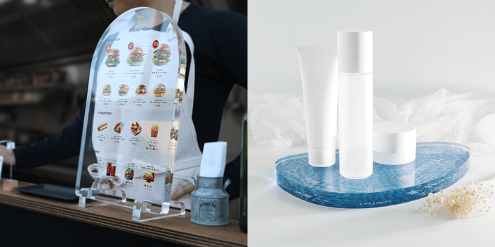 制作例:メニューボードとディスプレイスタンド