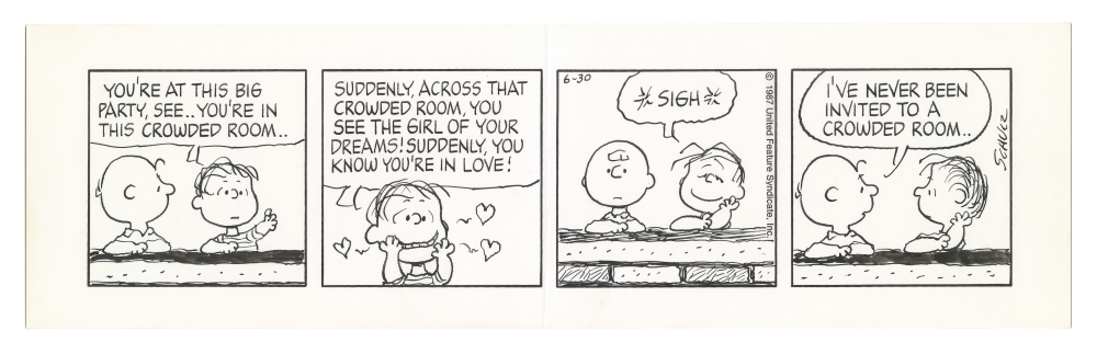 「ピーナッツ」原画 1987年6月30日 (C) Peanuts Worldwide LLC