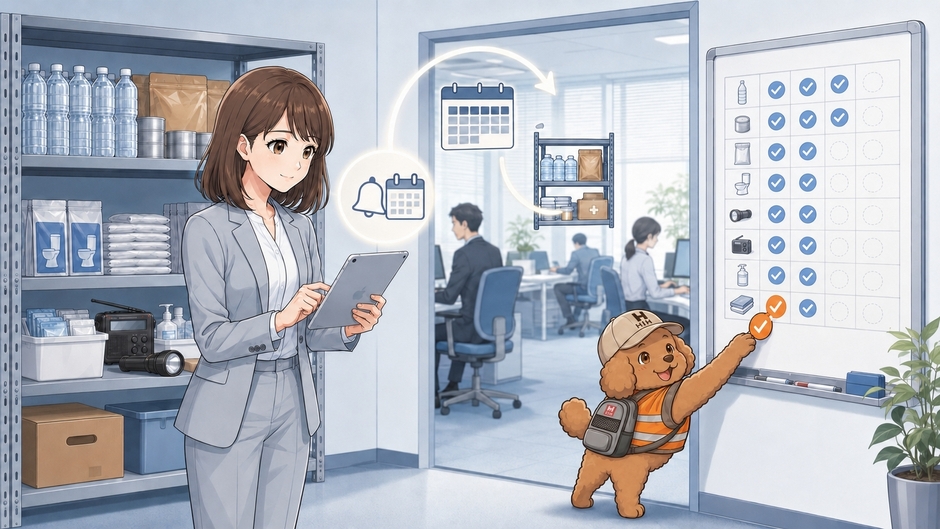 防災の日をきっかけに、期限管理と定期点検を継続できる仕組みへ