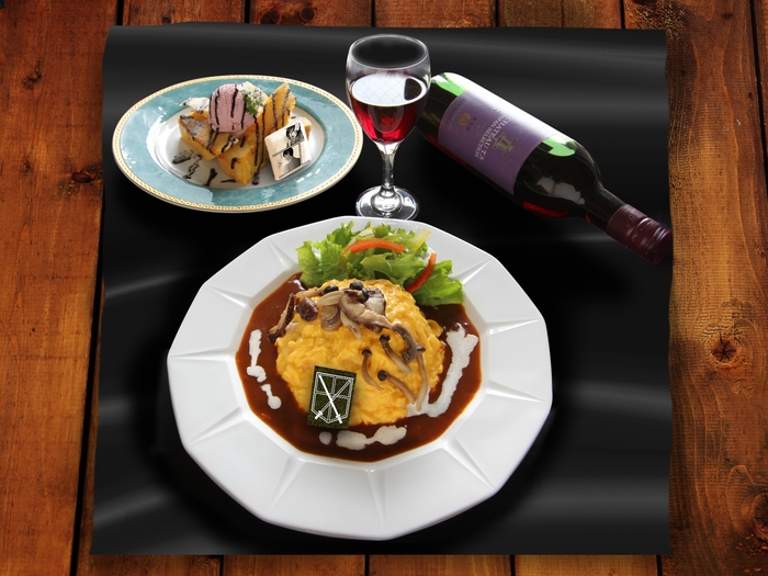 Live Cafe Mixa 提供メニュー(イメージ)©諫山創/講談社