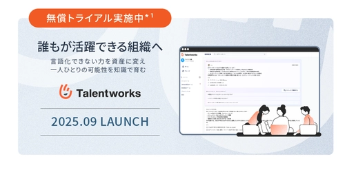 人材活用を支援する暗黙知の可視化プラットフォーム「Talentworks™」をリリースいたしました。