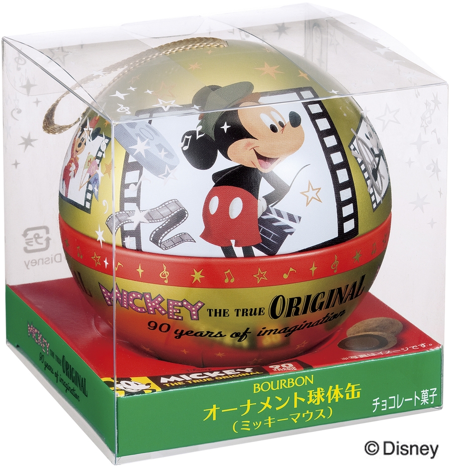 オーナメント球体缶（ミッキーマウス）