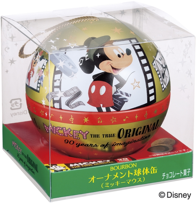オーナメント球体缶(ミッキーマウス)