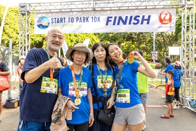 10Kラン＆ウォークに親子3世代で参加するランナー