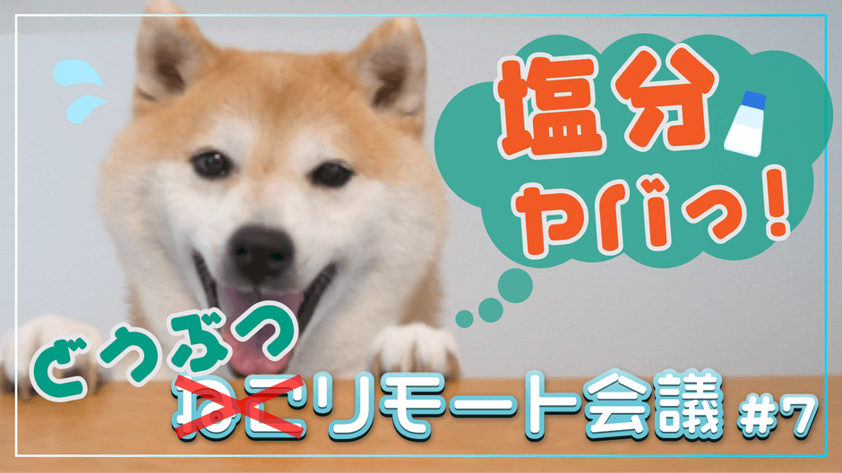 ねこリモート会議♯7「塩分とりすぎ!?おうちでチェックにゃ!」篇
