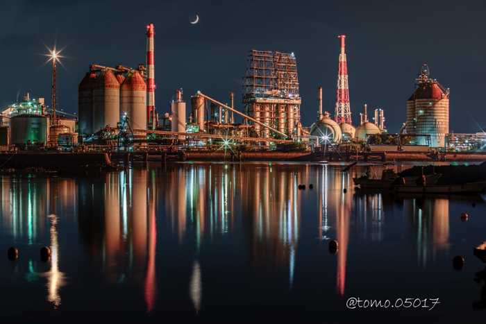 展示写真の一部（水島工業地帯）2