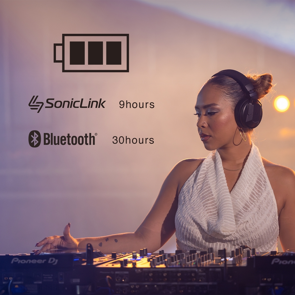 パフォーマンスに集中できる長時間バッテリー