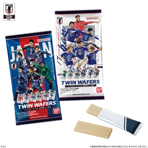 ウエハースを食べてサッカー日本代表を応援！ 大人気サッカー日本代表の実写カード付ウエハース第2弾が登場！ ～adidasキャンペーンも同時開催！ オリジナルユニフォームもあたる！～