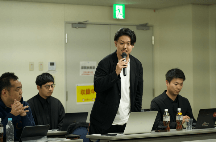 ツキヒホールディングス株式会社:代表取締役 キムラカズキより全体の企画に関して説明をさせて頂きました。