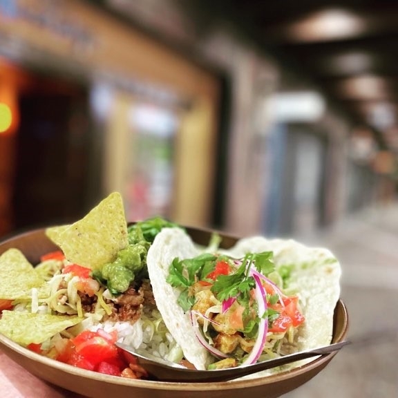 TACOS(1p)&BEEF RICE BOWL　