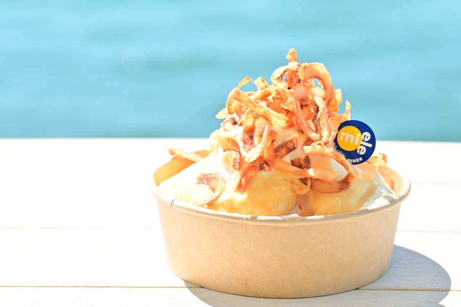 ▲「Diner’s シェイブアイス たまねぎキャラメル味」