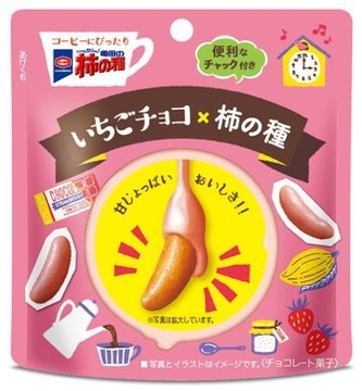 32g 亀田の柿の種 いちごチョコ