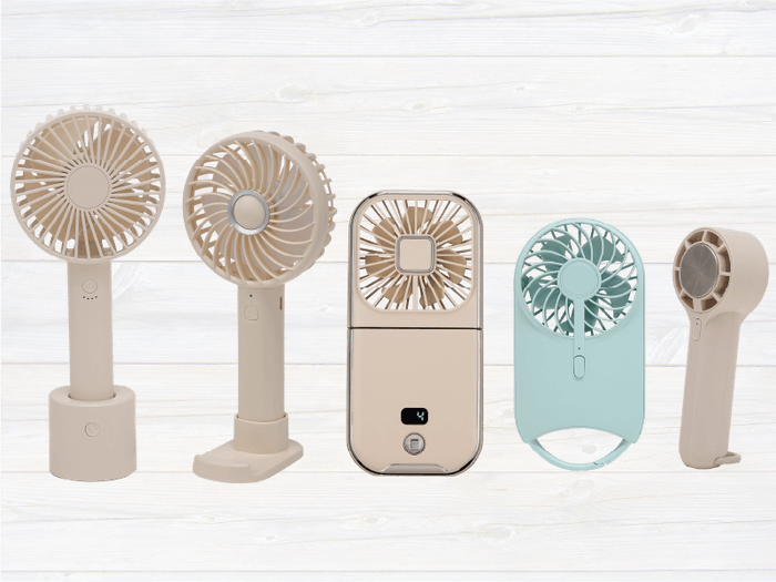 5タイプのハンディファンを発売