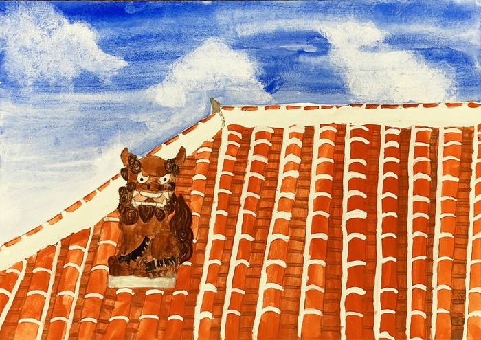 小学生部門最優秀賞 作品名「赤瓦」