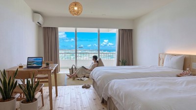 自然素材に包まれる新客室「ミ森 -MIMORI-」