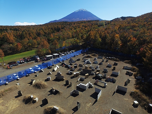 富士山の麓でサバゲー