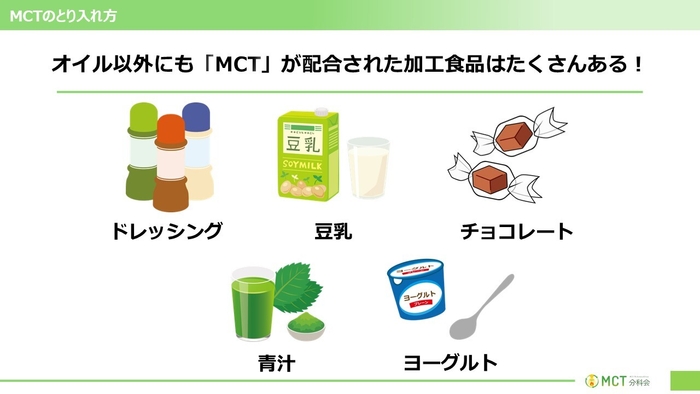 MCTのとり入れ方