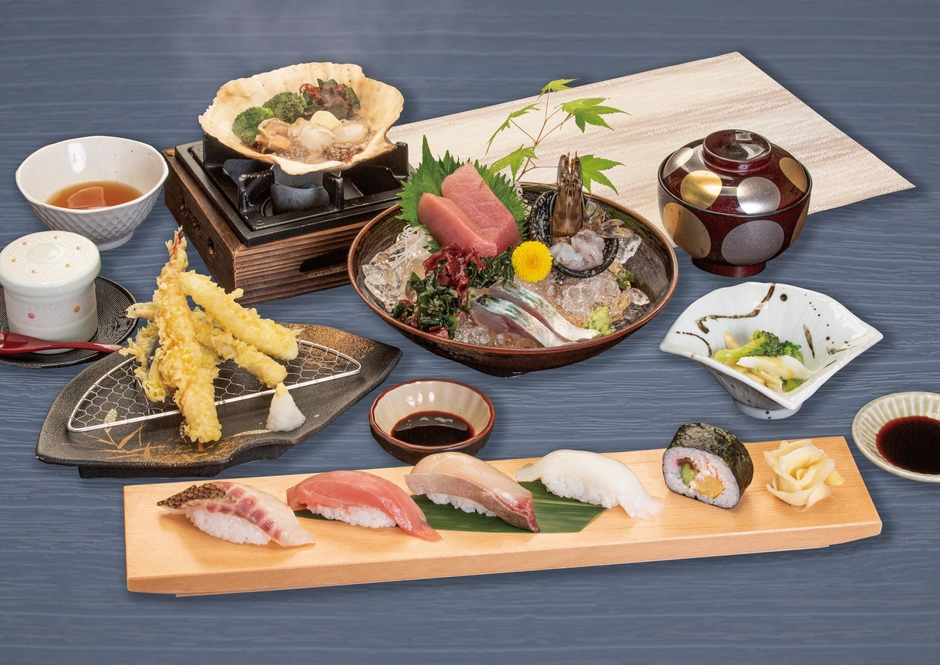 初夏の魚を使った【活魚御膳】