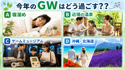 今年のGWはどう過ごす??