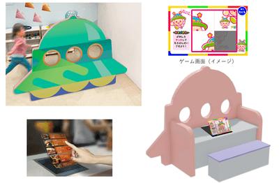 空中タッチパネル付き遊具(イメージ)