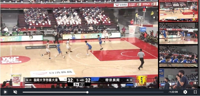 マルチアングル(サブ画面:右隅)