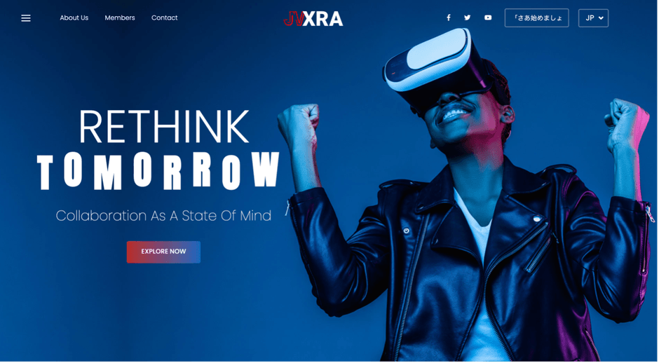 JVXRAのウェブサイト