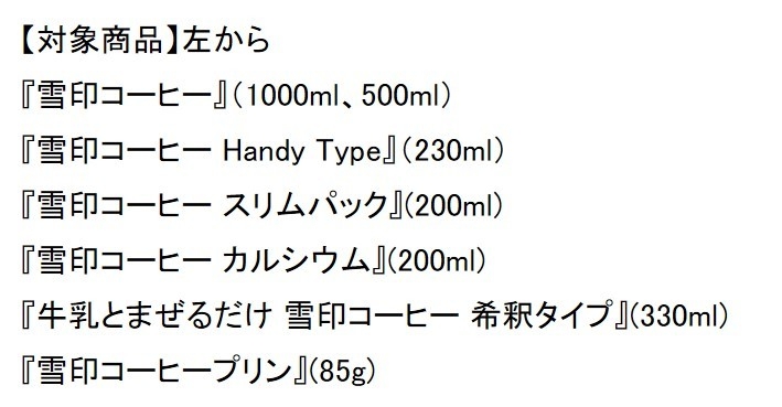 キャンペーン対象商品