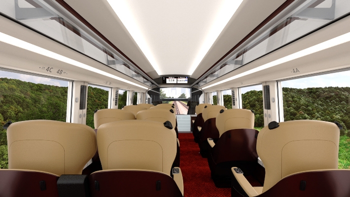 プレミアム車両客室 眺望イメージ