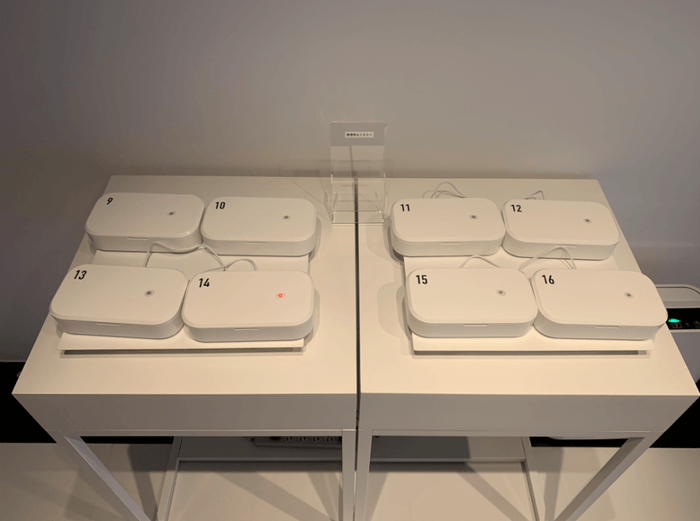 GINZA456館内のUV紫外線除菌ケース