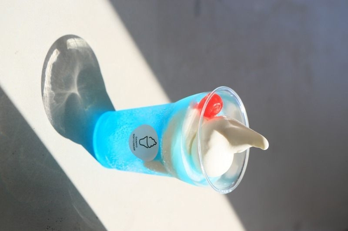 クリームソーダ ブルーハワイ