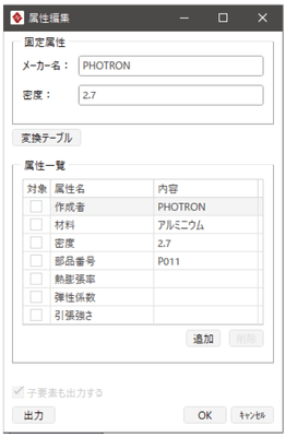 属性情報