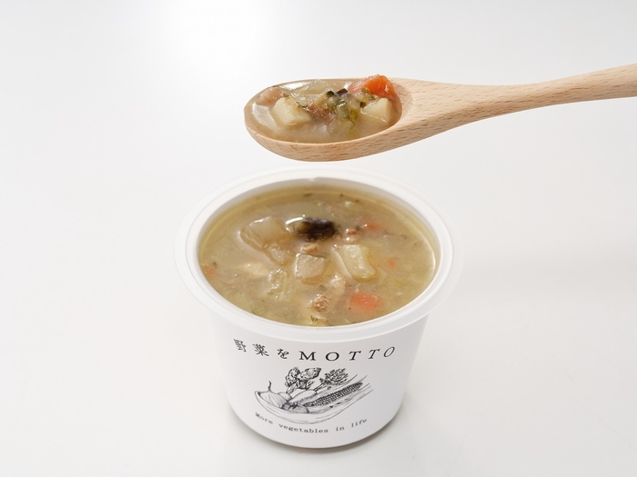 具材はたっぷり。野菜をたっぷり食べるスープです。