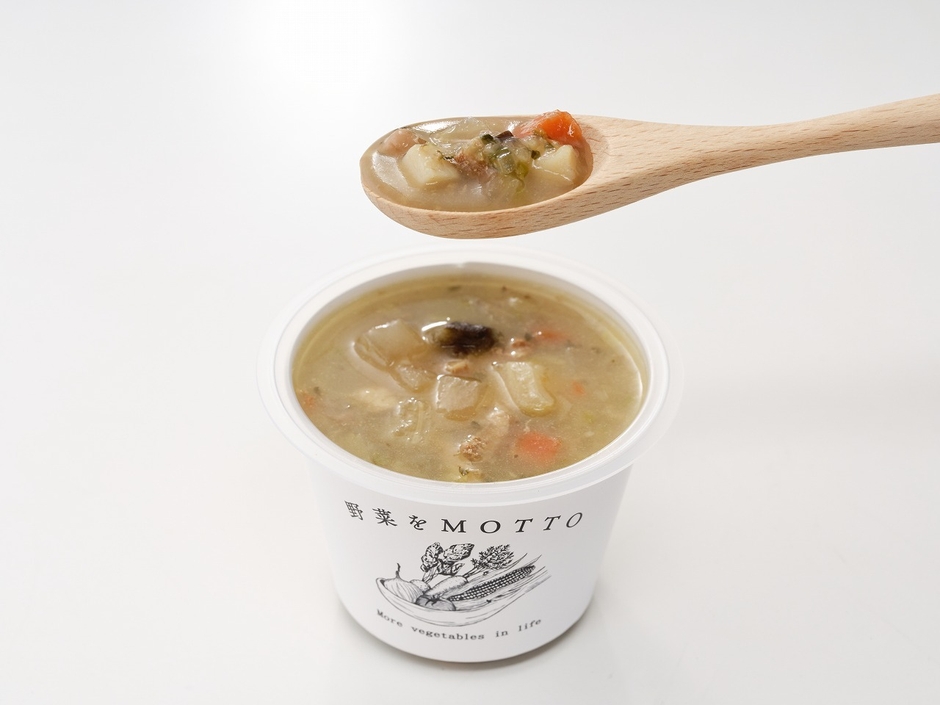 具材はたっぷり。野菜をたっぷり食べるスープです。