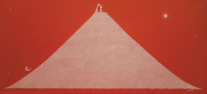 Photo.06 カンサーリー女神(豊穣の女神)(2004年 140×305cm) シャンタラーム・ゴルカナ