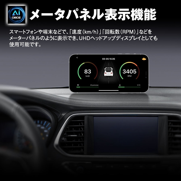 メーターパネル表示機能