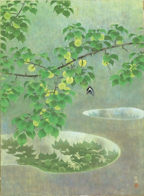 山口華楊「行潦」 1977年(昭和52)第30回晨鳥社展