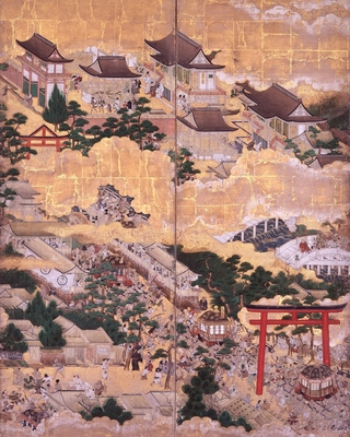 日吉山王祭礼図_部分_江戸時代_金地院蔵