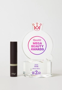 OBgE(オブジェ)、「Qoo10 メガビューティーアワード2025」 メンズ部門で第2位を受賞