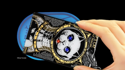 改札のタッチでLEDが光るICカードケース　 基板アート「SHIP'S CAT(Muse)」デザインを発売