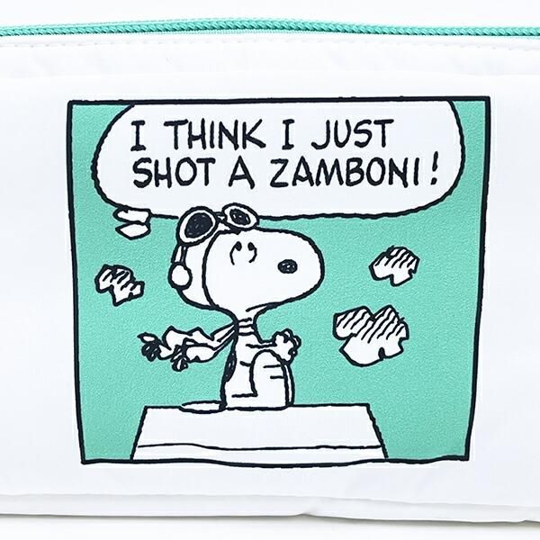 スヌーピーのコミック柄ポーチ