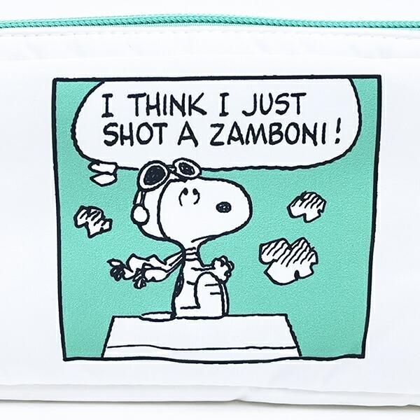 スヌーピーのコミック柄ポーチ