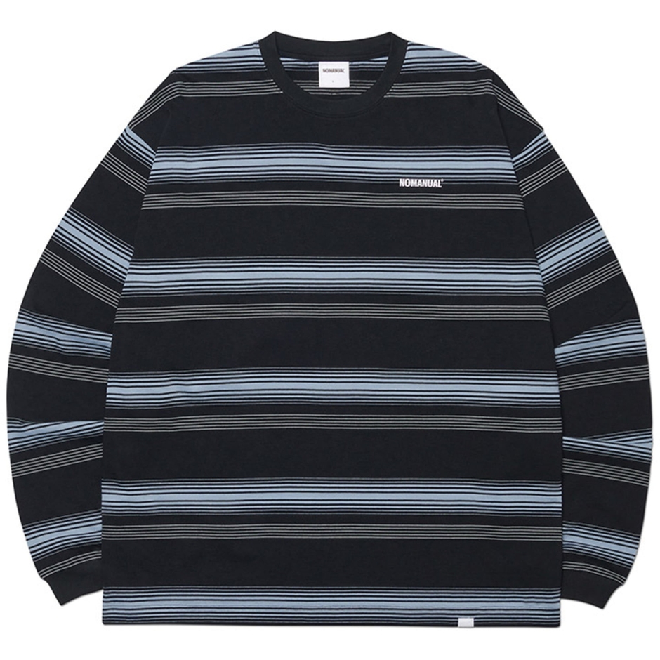 NM STRIPED LONG SLEEVE TEE 12,100円(税込)