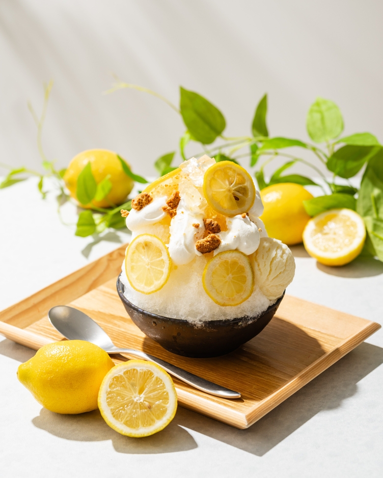 丹波檸檬ミルクかき氷 ～丹波産はちみつの香りと共に～