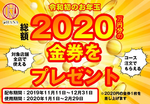 【2020万円山分けキャンペーン】