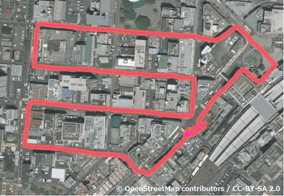 本商品の測位例(※2)