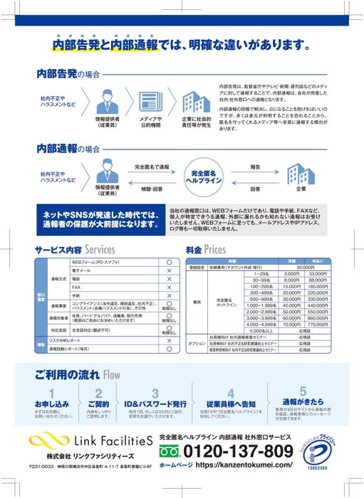 チラシ裏面