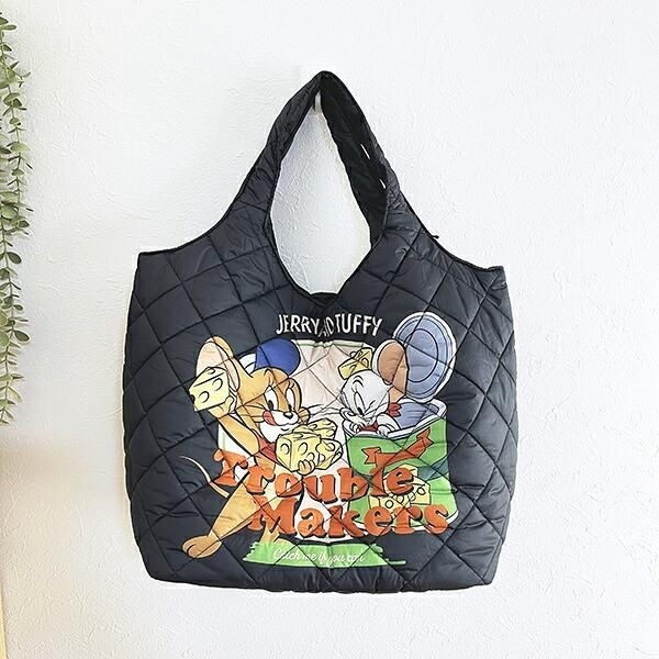 トムとジェリーの中綿トートバッグ